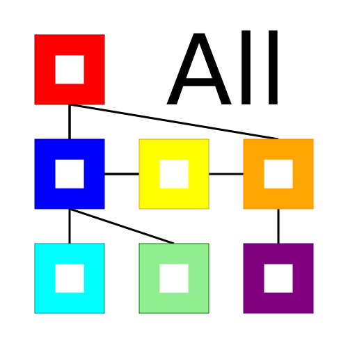 Français Logo of the Allsys Android application available as an APK on allsys.io