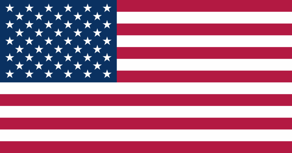 American flag for AllSys download in English (US) language