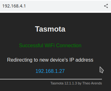 Tasmota 12.1.3 WIFI setup instructions for A1T NOUS socket with network selection and password entry