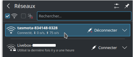 Connecting to Tasmota WIFI A1T NOUS socket via tasmota-xxxxxxxx access point